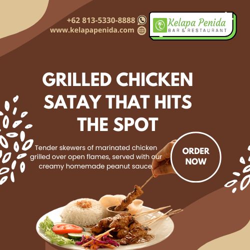 Chicken Satay — Sate Ayam Khas Bali, Bumbu Kacang Gurih