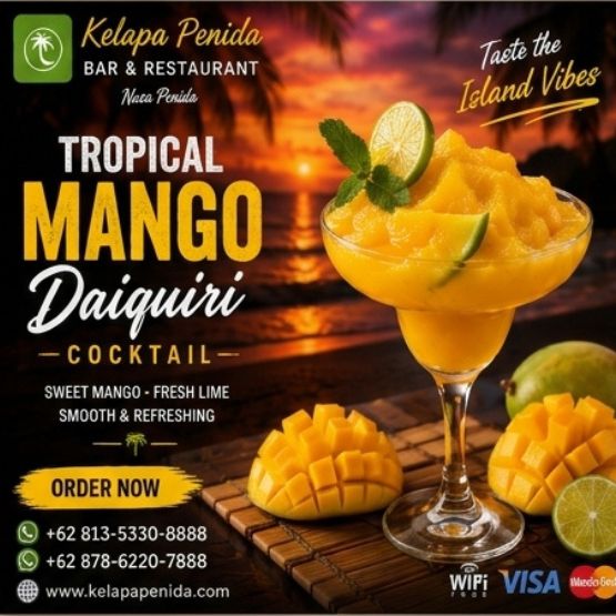 Mango Daiquiri Cocktail — Segar Buah Mangga Asli Nusa Penida